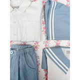 Konges Sløjd Ashley Blue Celebration Sailor Shorts GOTS