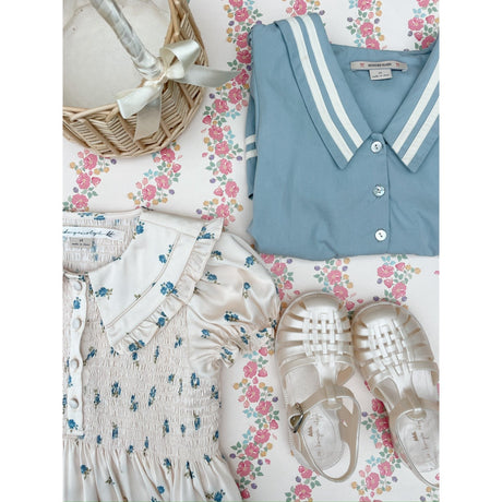 Konges Sløjd Rosa Bleu Celebration Sheeny Smock Dress