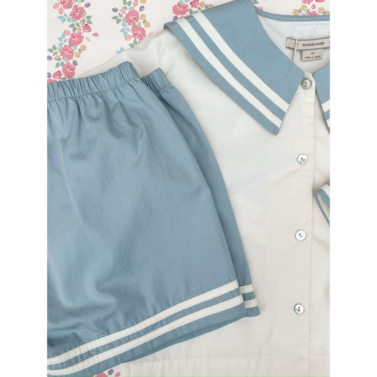 Konges Sløjd Ashley Blue Celebration Sailor Shirt GOTS