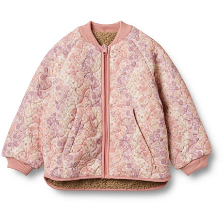 Wheat Lilac Flower Rainbow Reversible Thermo Jacket Lake