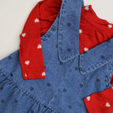 Fliink Pompeian Red Aop Kelly Puff Ls Blouse