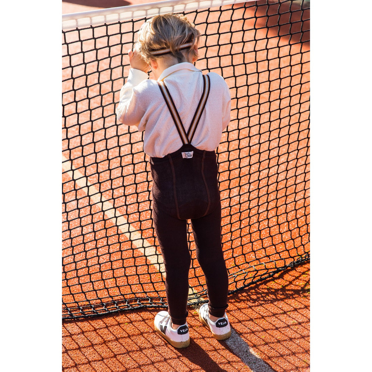 Silly Silas Chocolate Brown Striped Footless Tights