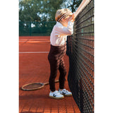 Silly Silas Chocolate Brown Striped Footless Tights