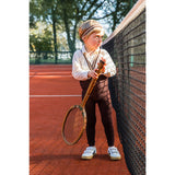 Silly Silas Chocolate Brown Striped Footless Tights