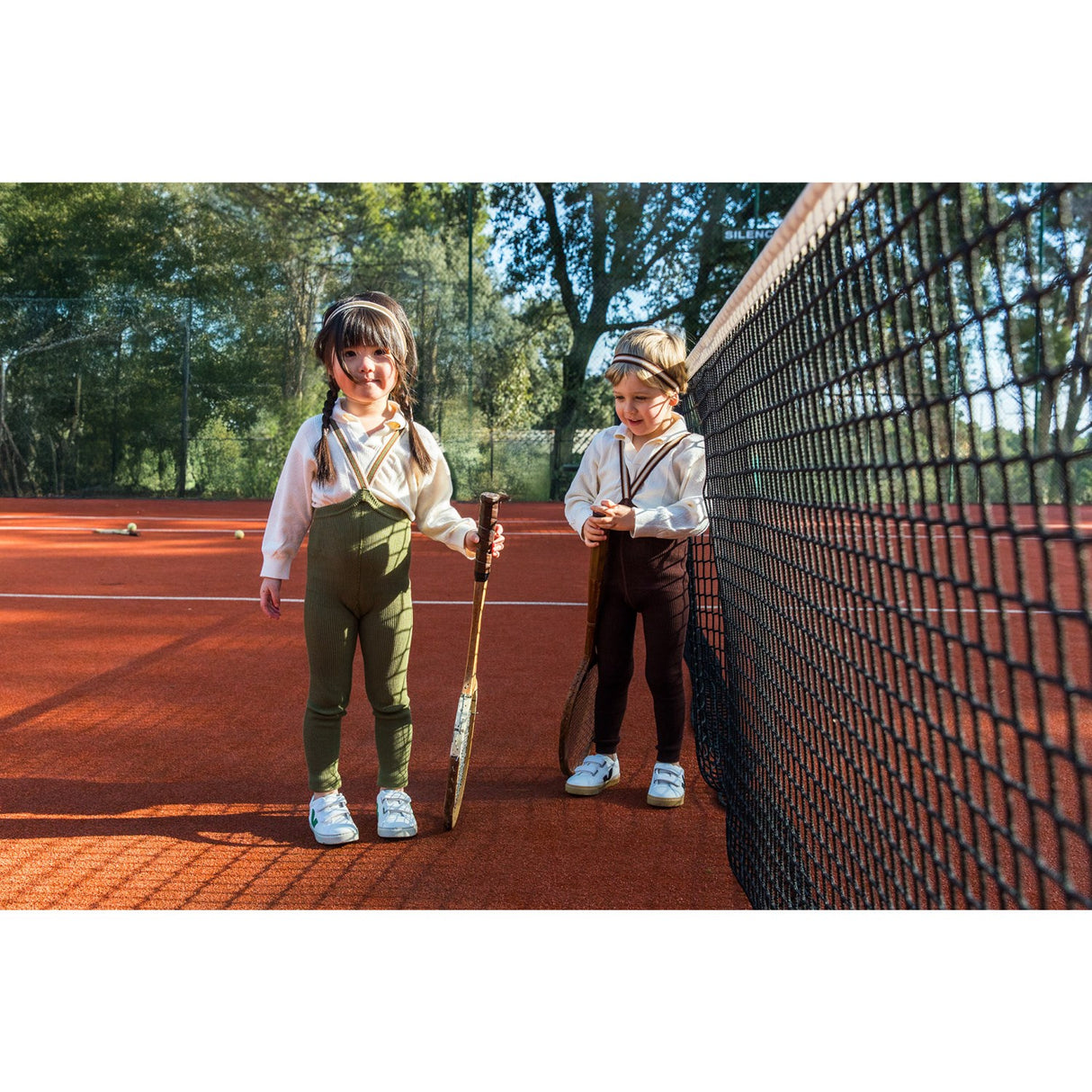 Silly Silas Chocolate Brown Striped Footless Tights