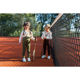 Silly Silas Chocolate Brown Striped Footless Tights