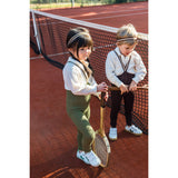 Silly Silas Chocolate Brown Striped Footless Tights