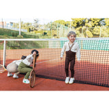 Silly Silas Olive Striped Footless Tights