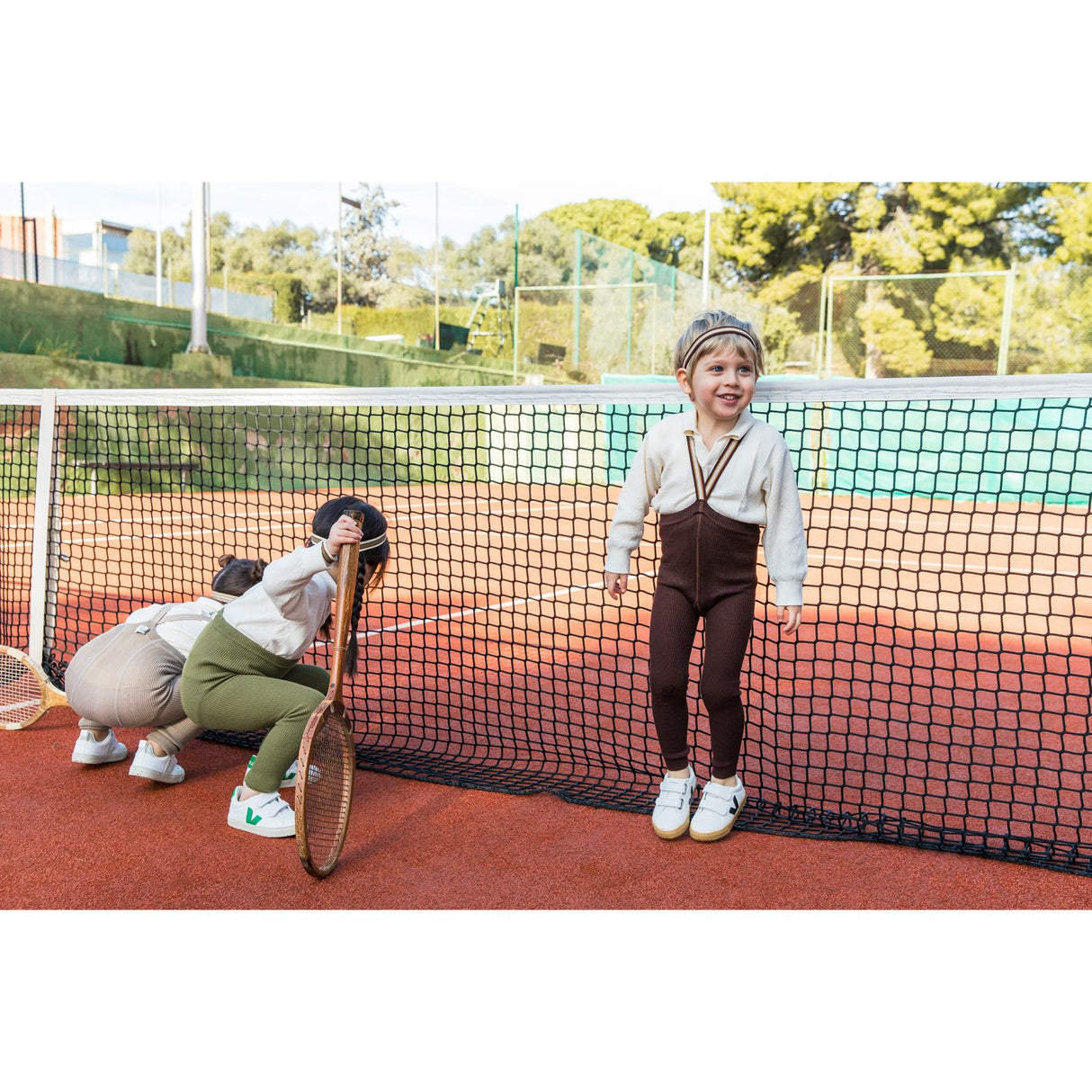 Silly Silas Chocolate Brown Striped Footless Tights