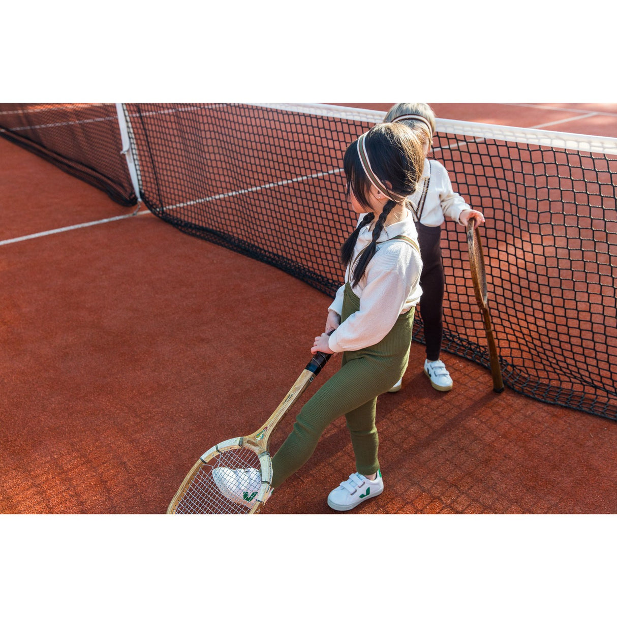 Silly Silas Olive Striped Footless Tights