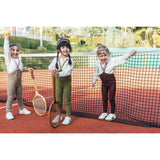 Silly Silas Chocolate Brown Striped Footless Tights