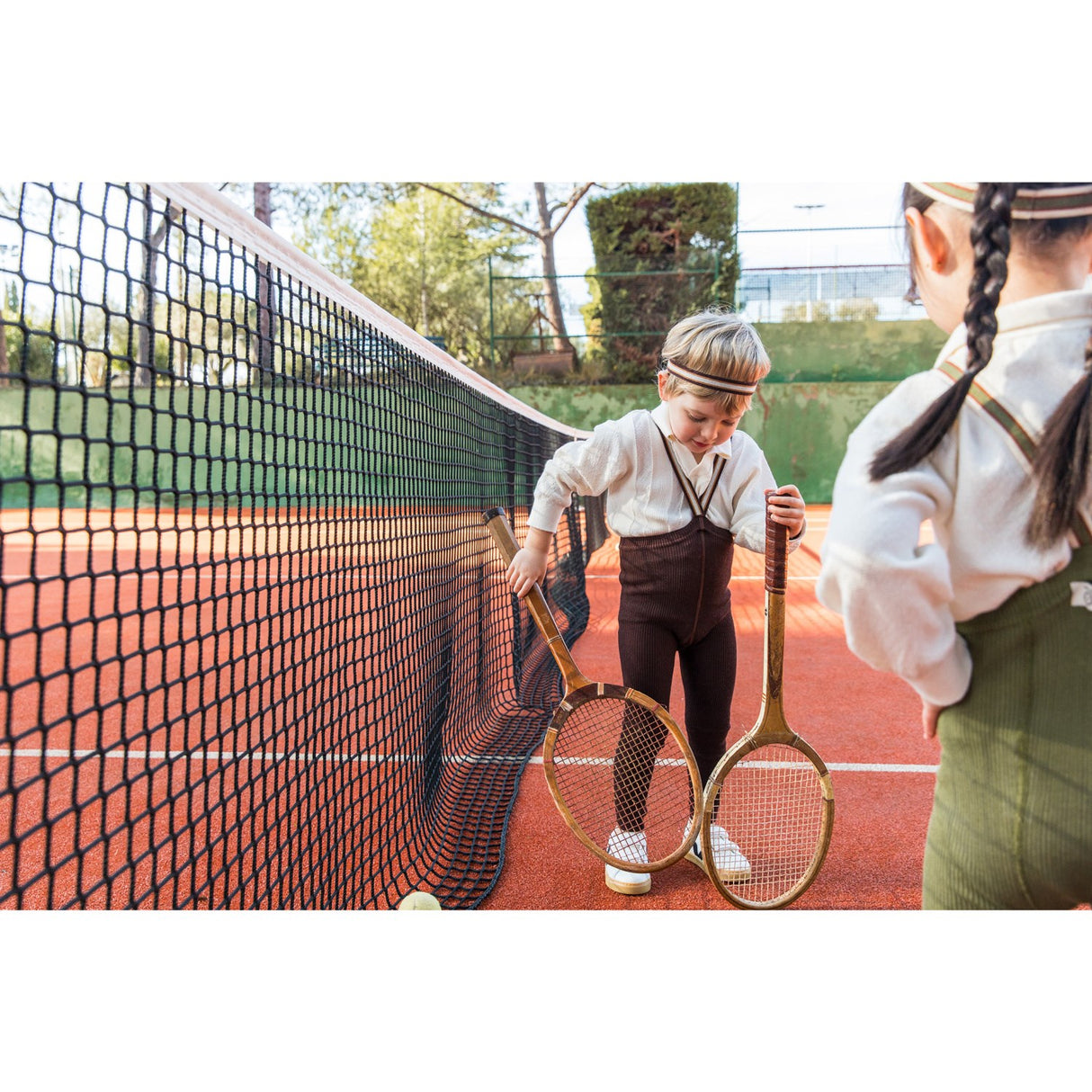 Silly Silas Chocolate Brown Striped Footless Tights