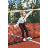 Silly Silas Chocolate Brown Striped Footless Tights