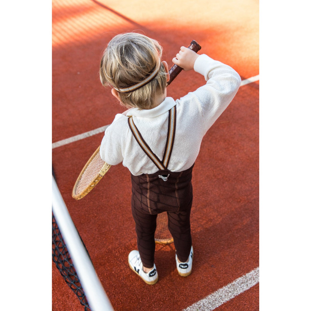 Silly Silas Chocolate Brown Striped Footless Tights