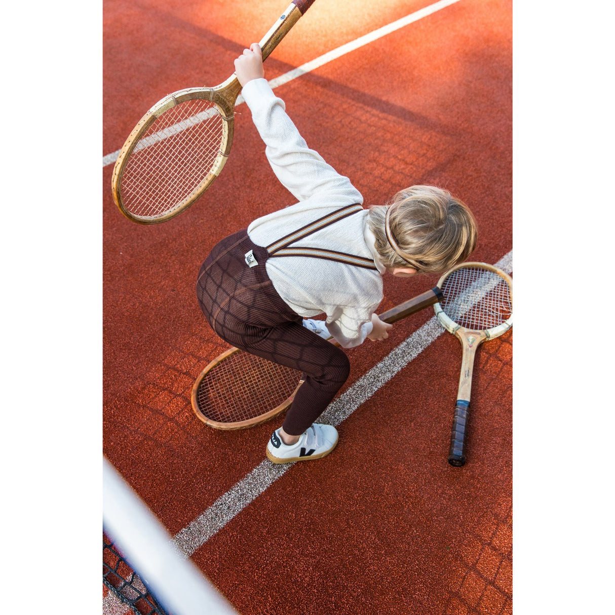 Silly Silas Chocolate Brown Striped Footless Tights