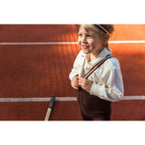 Silly Silas Chocolate Brown Striped Footless Tights