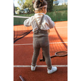 Silly Silas Oyster Grey Striped Footless Tights