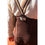 Silly Silas Chocolate Brown Striped Footless Tights