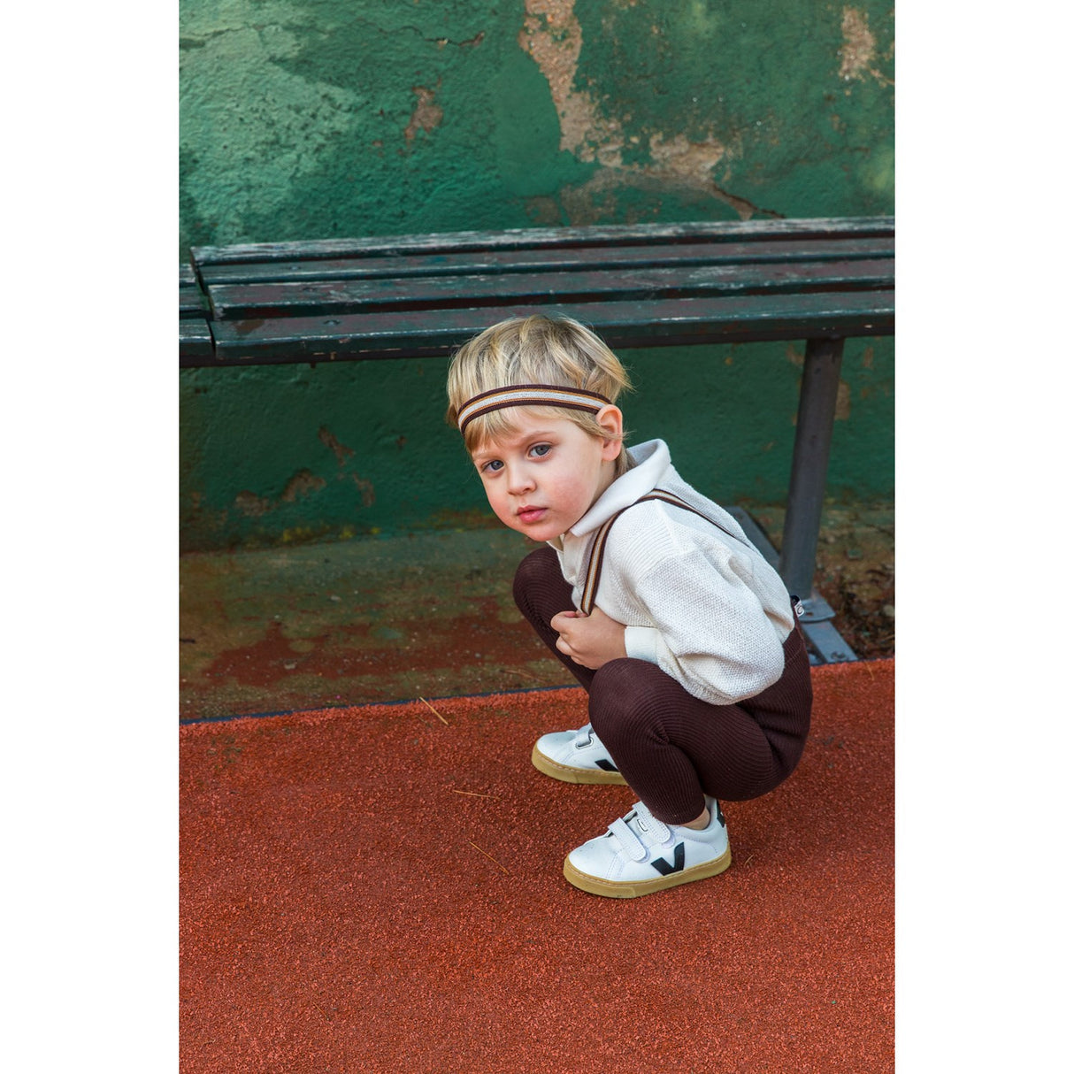 Silly Silas Chocolate Brown Striped Footless Tights