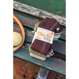 Silly Silas Chocolate Brown Striped Footless Tights