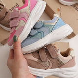 Bisgaard Blush Glitter Yuki Glitter Velcro Shoe