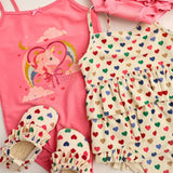 Konges Sløjd Coeur Coloré Manuca Frill Swimsuit Grs