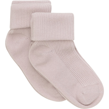Minymo Shell Baby Rib Sock With Fold 2-Pack
