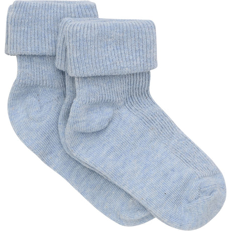 Minymo Winter Sky Baby Rib Sock With Fold 2-Pack