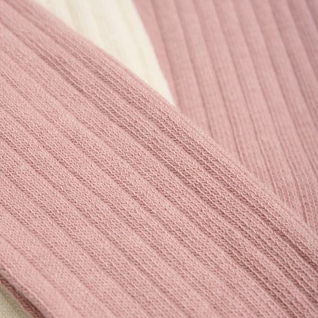 Minymo Ash Rose Tights Solid Rib 2-Pack