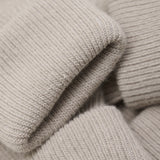 Minymo Light Taupe Baby Rib Sock With Fold 2-Pack