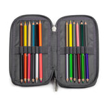 JEVA Football Pencil Case With Fyld Twozip 8865