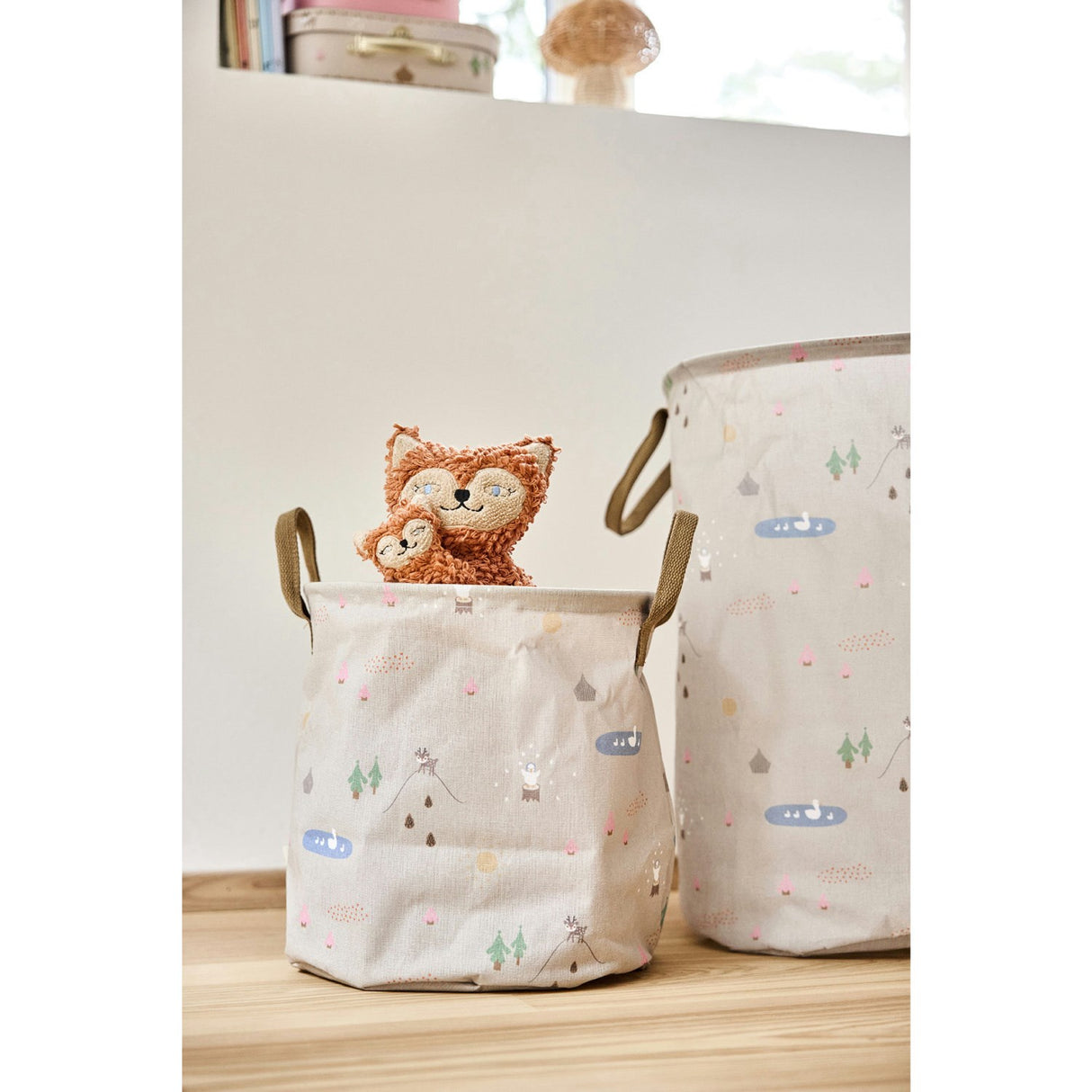 OYOY Deer & Duck Laundry/Storage Basket Large
