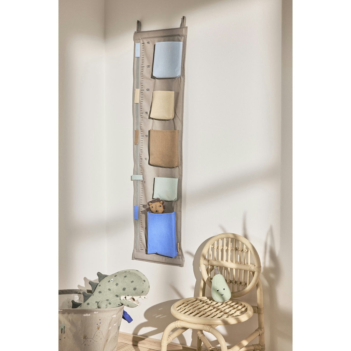 OYOY Blue Saga Growth Chart Storage