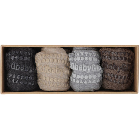 Gobabygo Grey/Green/Brown/Sand Combo Box Wool