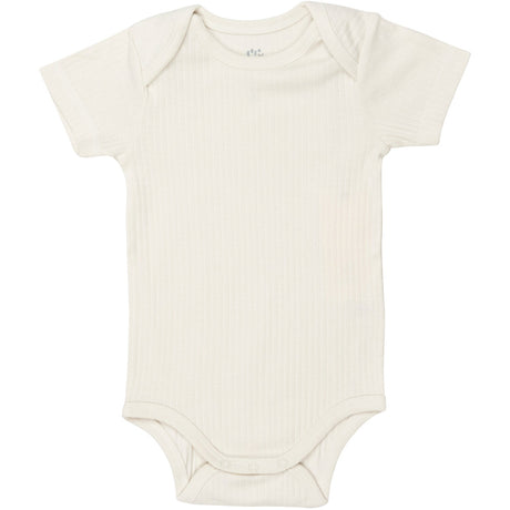 COPENHAGEN COLORS Cream Rib Jersey Short Sleeve Body