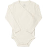 COPENHAGEN COLORS Cream Baby Rib Jersey Body Crossover W. Longsleeve