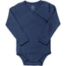 COPENHAGEN COLORS Navy Baby Rib Jersey Body Crossover W. Longsleeve
