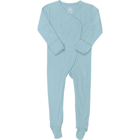 COPENHAGEN COLORS Lt. Blue Rib Jersey Full Body Crossover