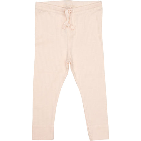 COPENHAGEN COLORS Soft Pink Rib Jersey Leggings W. String