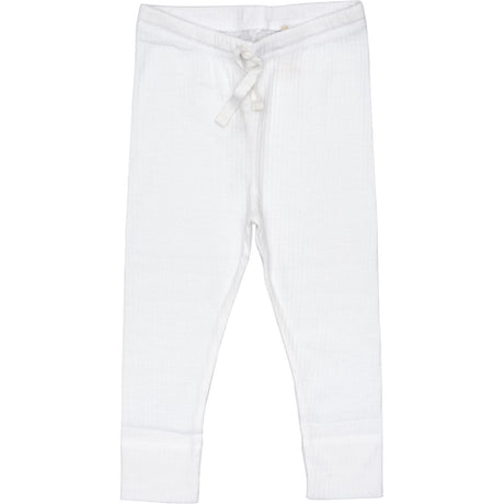 COPENHAGEN COLORS White Rib Jersey Leggings W. String