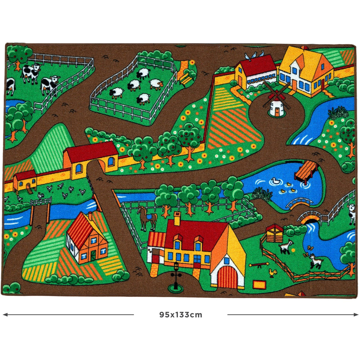 Rebel Roads Farm Life Carpet - 95 X 133 Cm