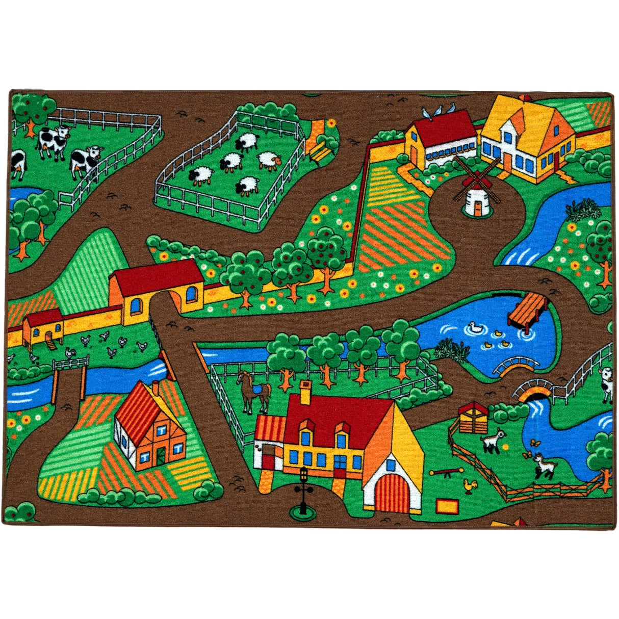 Rebel Roads Farm Life Carpet - 95 X 133 Cm