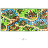 Rebel Roads Dino World Carpet - 95 X 200 Cm