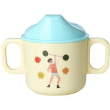 Rice Fun Fair Print Mint Melamine 2 Handle Baby Cup