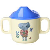 Rice Nathalie Lété Theme Blue Melamine 2 Handle Baby Cup
