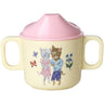 Rice Nathalie Lété Theme Pink Melamine 2 Handle Baby Cup