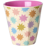 Rice Fun Fair Print Pink Melamine Cups Small 6 Pack