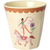 Rice Fun Fair Print Pink Melamine Cups Small 6 Pack