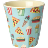 Rice Fun Fair Print Mint Melamine Cups Small 6 Pack