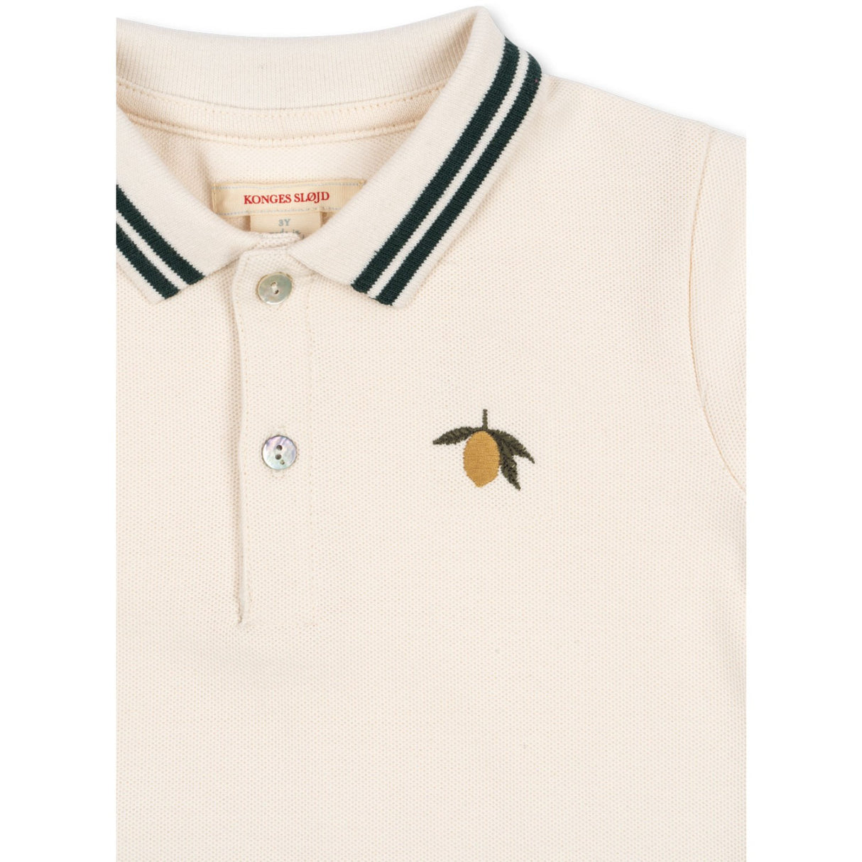 Konges Sløjd Antique White Florian Polo Shirt Gots
